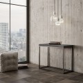 Uitschuifbare consoletafel grijze entreetafel 90 x 45-90 cm Nordica Libra Concrete Aanbieding