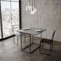 Uitschuifbare consoletafel grijze entreetafel 90 x 45-90 cm Nordica Libra Concrete Korting