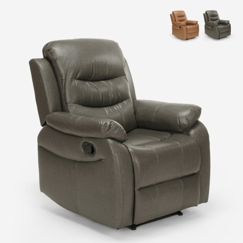 Ontspannende verstelbare fauteuil met voetsteun voor ouderen woonkamer Panama Lux