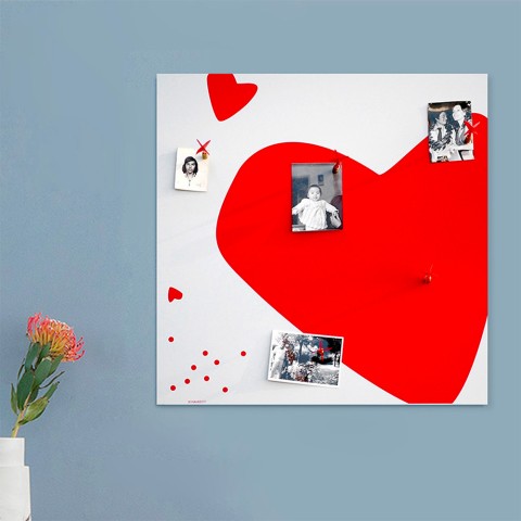 Decoratief magnetisch wandbord met hartdesign Heart