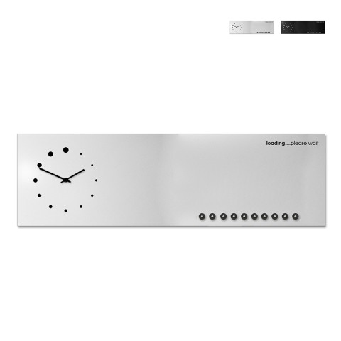 Magnetische whiteboard wandklok modern design kantoor keuken Loading