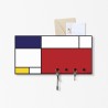 Moderne magnetische whiteboard-sleutelhouder muur Mondrian Korting