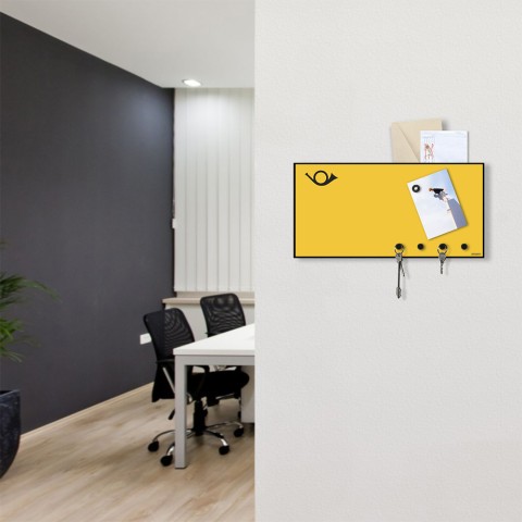 Moderne magnetische whiteboard sleutelhouder voor aan de muur Horn