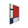 Modern design wandklok magnetische whiteboard Mondrian Korting