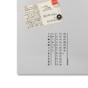 Wandklok kalender magnetisch whiteboard verticaal design S-Enso Afmetingen