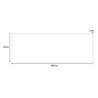 Magnetisch krijtbord wandklok horizontaal modern design Lavagna 