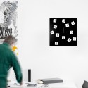 Vierkante wandklok 50 x 50 cm modern design magnetische cijfers Changing Verkoop