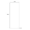 Verticale magnetische schoolbord wandklok modern design Lavagna 