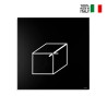 Vierkante wandklok 50 x 50 cm minimaal geometrisch ontwerp Cube Verkoop