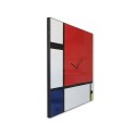 Modern design wandklok magnetische whiteboard Mondrian Big Korting