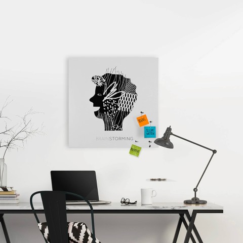Magnetisch whiteboard 50x50cm modern kantoor Brainstorming