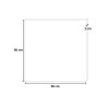 Moderne vierkante magnetische wandbord 50x50cm multifunctioneel Memo Catalogus