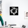 Moderne wandklok 50x50cm met grote cijfers Numbers Circle Aanbieding