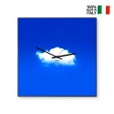 Vierkante wandklok 50x50cm modern kleurrijk design Nuvola Verkoop