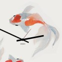 Japanse wandklok modern ontwerp Koi vissen Korting