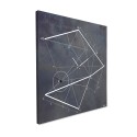 Moderne wandklok 50x50cm minimalistisch design Time Line Industrial Korting