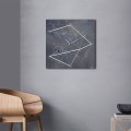 Moderne wandklok 50x50cm minimalistisch design Time Line Industrial Aanbieding