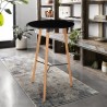 Hoge ronde houten Scandinavische design tafel 60x60 cm Shrub Aanbod