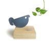 Bureauaccessoire magnetische papierenhouder hout metaal Vogel Boodschapper Korting