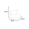 Bureauaccessoire magnetische papierenhouder hout metaal Vogel Boodschapper Kortingen