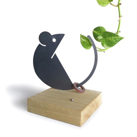 Sleutelhanger ringen papierhouder tafel hout ijzer magneet Topo Aanbieding