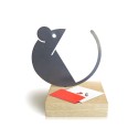 Sleutelhanger ringen papierhouder tafel hout ijzer magneet Topo Korting