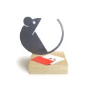 Sleutelhangers presse-papier tafel hout magneet Topo Korting