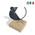 Sleutelhanger ringen papierhouder tafel hout ijzer magneet Topo Verkoop