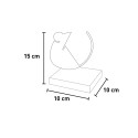 Sleutelhanger ringen papierhouder tafel hout ijzer magneet Topo Kortingen
