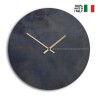 Zwarte ronde wandklok met goud, modern minimalistisch design Black Moon Verkoop