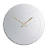 Moderne ronde wandspiegelklok goudkleurig Elegance Aanbod