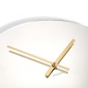 Moderne ronde wandspiegelklok goudkleurig Elegance Kortingen