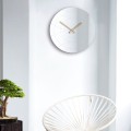 Moderne ronde wandspiegelklok goudkleurig Elegance Aanbieding