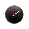 Ronde wandklok zwart modern minimalistisch design Trendy Aanbod