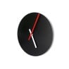 Ronde wandklok zwart modern minimalistisch design Trendy Korting