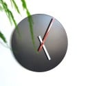 Ronde wandklok zwart modern minimalistisch design Trendy Kortingen