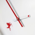 Moderne ronde wandklok design hart liefde Cupido Kortingen