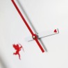 Moderne ronde wandklok design hart liefde Cupido Kortingen