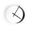 Eclissi zwart wit ronde minimalistische moderne design wandklok Aanbod