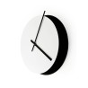Eclissi zwart wit ronde minimalistische moderne design wandklok Kortingen
