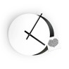 Eclissi zwart wit ronde minimalistische moderne design wandklok Catalogus