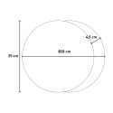 Moderne minimalistische ronde witte zwarte wandklok Eclissi Keuze
