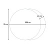 Eclissi zwart wit ronde minimalistische moderne design wandklok Keuze