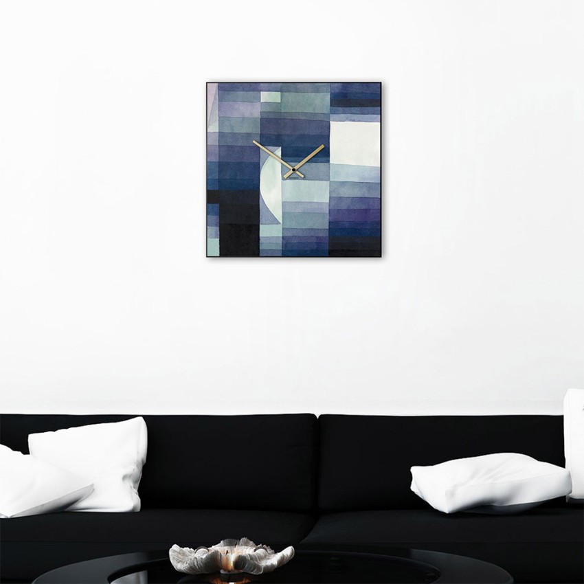 Vierkante wandklok 50x50 cm modern eigentijds design Klee Aanbieding Vierkante wandklok 50x50 cm modern eigentijds design Klee Aanbieding