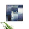 Vierkante wandklok 50x50cm modern eigentijds ontwerp Klee Korting