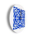 Ronde wandklok modern design gekleurd Azulejo B Korting