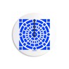 Ronde moderne design wandklok gekleurd Azulejo C Aanbod