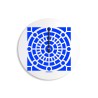 Ronde moderne design wandklok kleurrijk Azulejo C Aanbod
