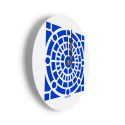 Ronde moderne design wandklok kleurrijk Azulejo C Korting