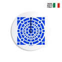 Ronde moderne design wandklok kleurrijk Azulejo C Verkoop